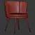 Elegant Greige Dining Chair 3D model small image 5