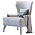 Kano Velvet Armchair: Luxurious and Stylish 3D model small image 5