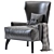 Kano Leather Armchair: Stylish Comfort for Your Home 3D model small image 1