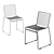 HAY HEE Modern Dining Chair 3D model small image 2