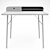 Scandinavian Style Desk with Built-In Drawer: LA REDOUTE JIMI 3D model small image 7