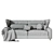 Modern Sancal FOLK Sofa 3D model small image 5