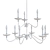 Elegant Steel Wellsley Chandelier 3D model small image 3