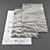 High-Res Random Set of 4 Carpets 3D model small image 1