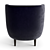 Elegant Gubi Stay Chair: Small & Wooden 3D model small image 4