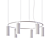 Elegant PHOLC Donna P Chandelier 3D model small image 1