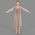 Elegant Dress Girl 3D model small image 1