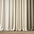 Elegant Textured Curtain 3D model small image 2