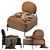 Luxury Leather Armchair: Pawai 3D model small image 3