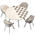 Modern Eco Chair & Round Table 3D model small image 5