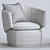 Modern Crescent Swivel Chair 3D model small image 5