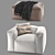 Stylish Tavola Pouf Set 3D model small image 1