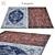 Vintage Floral Patterned Rug 3D model small image 1