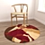 Versatile Round Carpets Set 3D model small image 4