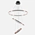 Modern Electron LED Chandelier 3D model small image 1