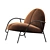 Sleek Half Lounge Chair 3D model small image 3