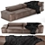 NeoWall Modular Sofa: Proportional Comfort 3D model small image 1