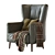 Modern Armchair for Relaxation 3D model small image 2