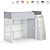 Modular Kids Loft Bed - Legenda K42B + LP42A 3D model small image 6