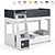 Legenda Modular Loft Bed Set 3D model small image 6