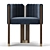 Elegant Crawford Dining Chair 3D model small image 3