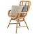 Rattan Accent Chair - Stylish and Sturdy 3D model small image 2