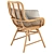 Rattan Accent Chair - Stylish and Sturdy 3D model small image 3