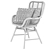 Rattan Accent Chair - Stylish and Sturdy 3D model small image 5