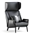 Elegant Hermann Armchair: Modern Design 3D model small image 1