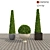  Elegant Boxwood Set: Perfect for 3D Rendering 3D model small image 1