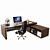 Luxury CEO Office Furniture Set 3D model small image 4