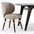 Edward Dining Set: Stunning Table & Louis Chairs 3D model small image 8