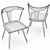 Modern Ruthie Dining Chair 3D model small image 5