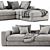 Flexform Asolo Chaise Longue: Sleek and Stylish Sofa 3D model small image 4