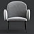 Shaftsbury 20 Armchair: Modern Comfort at its Finest 3D model small image 2