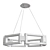 Mies Modern Chandelier: Timeless Elegance 3D model small image 2