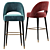 Collins Bar Chair: Stylish and Sleek Seating Solution 3D model small image 2