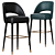 Collins Bar Chair: Stylish and Sleek Seating Solution 3D model small image 3