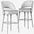 Collins Bar Chair: Stylish and Sleek Seating Solution 3D model small image 4