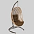 Eco-Rattan OM Hanging Chair 3D model small image 3