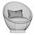 AGGI Armchair: Contemporary Elegance 3D model small image 5