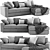 Urban Chaise Longue: Modern Design for Ultimate Comfort 3D model small image 1