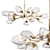 Elegant Quinn Branching Chandelier 3D model small image 2