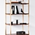 Bamboo Bookend Set: Elegant Organization Solution! 3D model small image 2