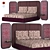 Luxury Timgad Bed: Elegant and Spacious 3D model small image 6