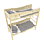 Legenda KM20 - Solid Pine Kids Bed 3D model small image 3