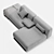 Lema Cloud 3D Sofa: Realistic Design & Accurate Topology 3D model small image 5