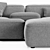 Lema Cloud 3D Sofa: Realistic Design & Accurate Topology 3D model small image 1