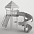Playful Park Paradise: Children's Playground 3D model small image 5