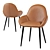 Remy Faux Leather Chair: Sleek and Polished Seating 3D model small image 1